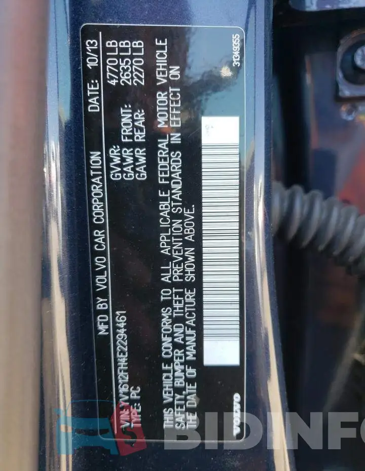 YV1612FH4E2294461 Photo# 12