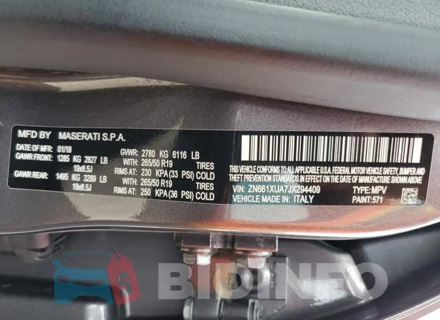ZN661XUA7JX294409 Photo# 13