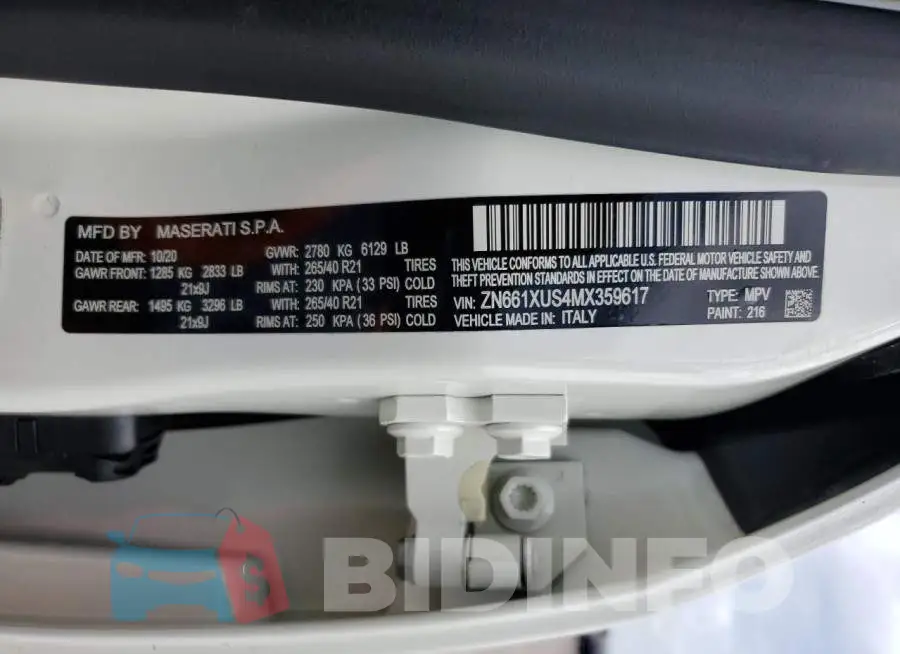 ZN661XUS4MX359617 Photo# 14