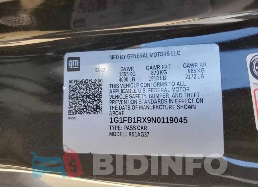 1G1FB1RX9N0119045 Photo# 12