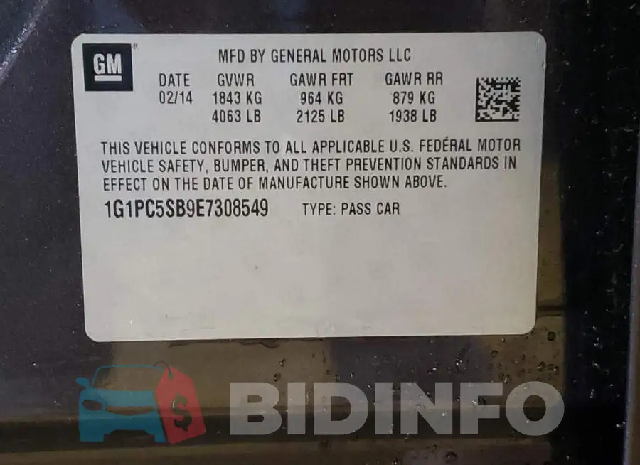 1G1PC5SB9E7308549 Photo# 12