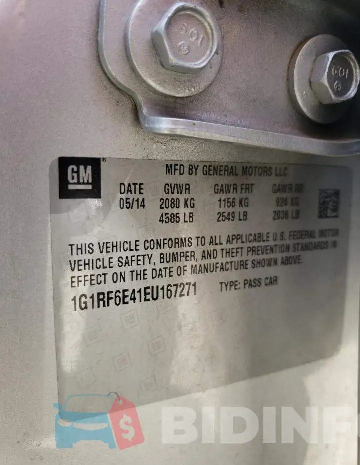 1G1RF6E41EU167271 Photo# 12