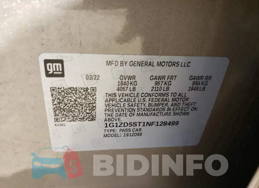 1G1ZD5ST1NF128499 Photo# 13