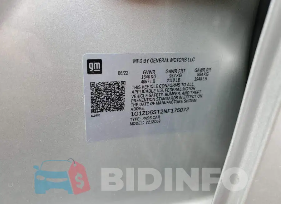 1G1ZD5ST2NF175072 Photo# 12