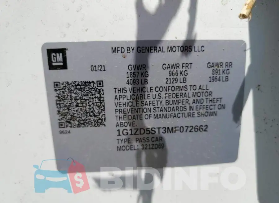 1G1ZD5ST3MF072662 Photo# 13