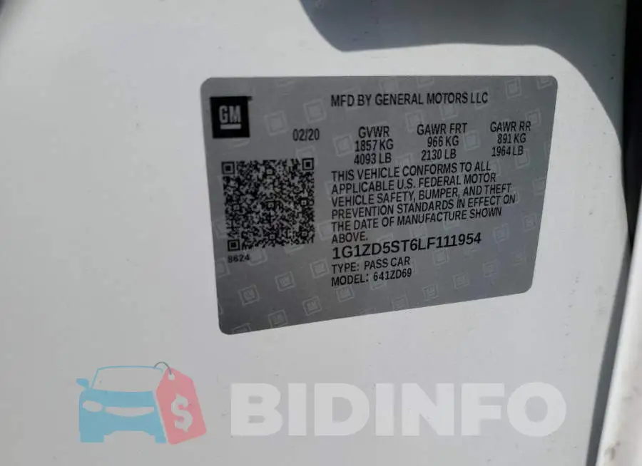 1G1ZD5ST6LF111954 Photo# 12