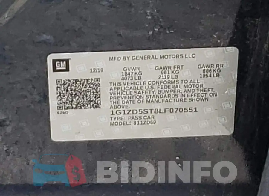 1G1ZD5ST8LF070551 Photo# 12