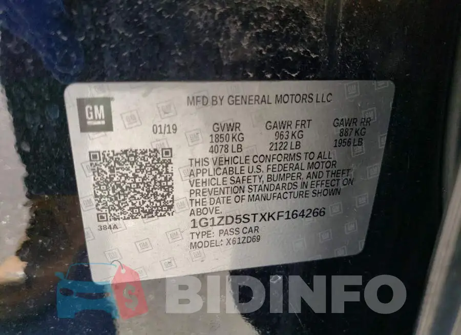 1G1ZD5STXKF164266 Photo# 12