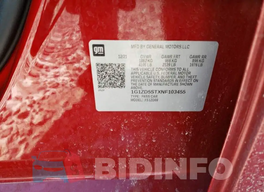 1G1ZD5STXNF103455 Photo# 12