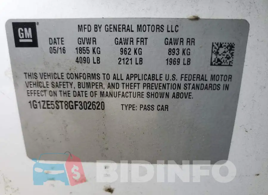 1G1ZE5ST8GF302620 Photo# 12