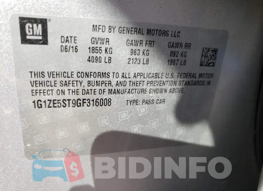 1G1ZE5ST9GF316008 Photo# 12