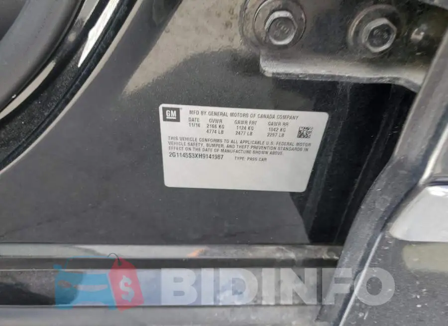 2G1145S3XH9141987 Photo# 13