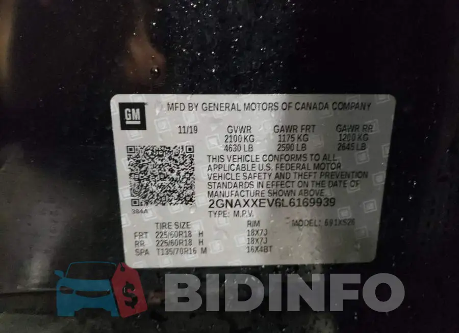 2GNAXXEV6L6169939 Photo# 13