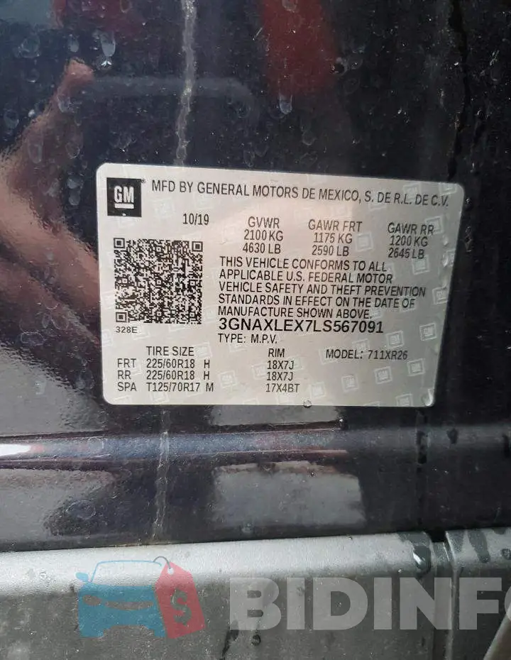 3GNAXLEX7LS567091 Photo# 12