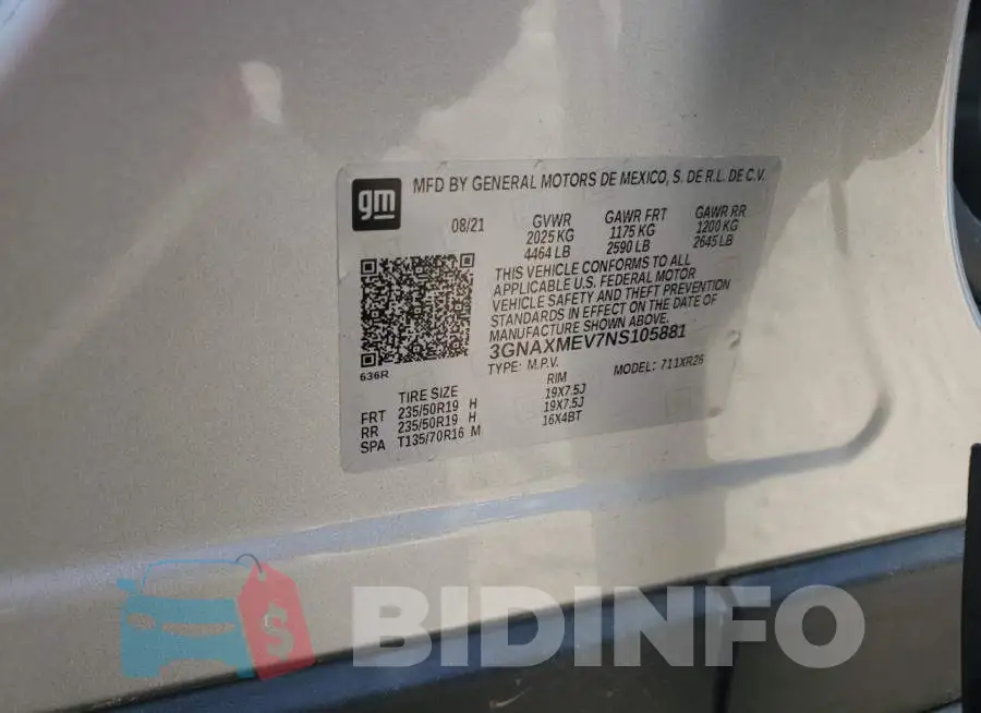 3GNAXMEV7NS105881 Photo# 12