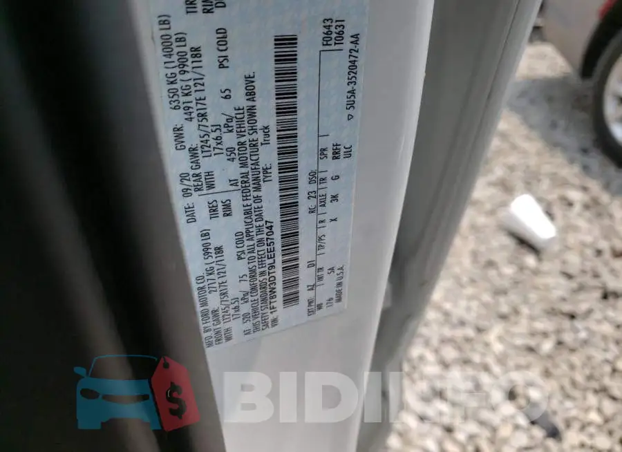 1FT8W3DT9LEE57047 Photo# 12