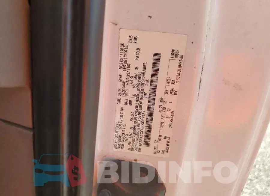 1FTEX1CP0FKD87131 Photo# 12