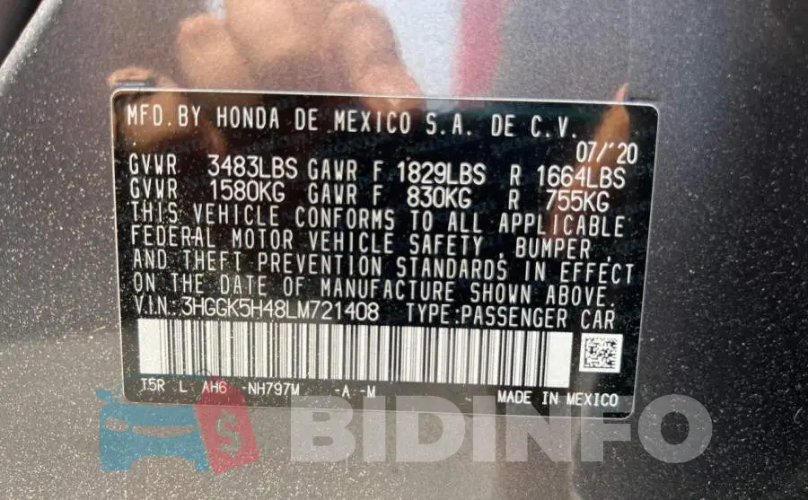 3HGGK5H48LM721408 Photo# 10