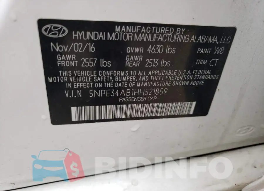 5NPE34AB1HH521859 Photo# 13