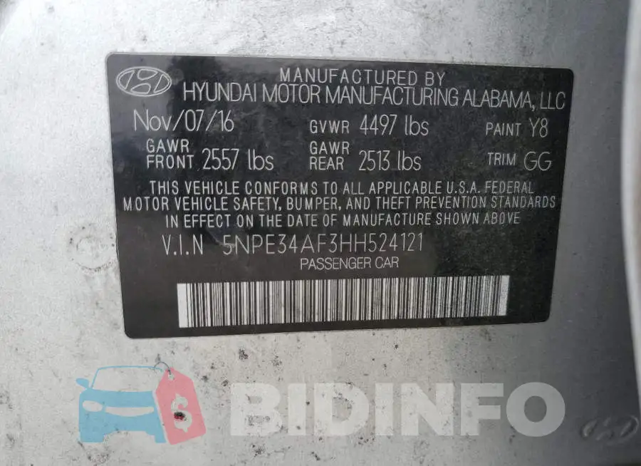 5NPE34AF3HH524121 Photo# 12
