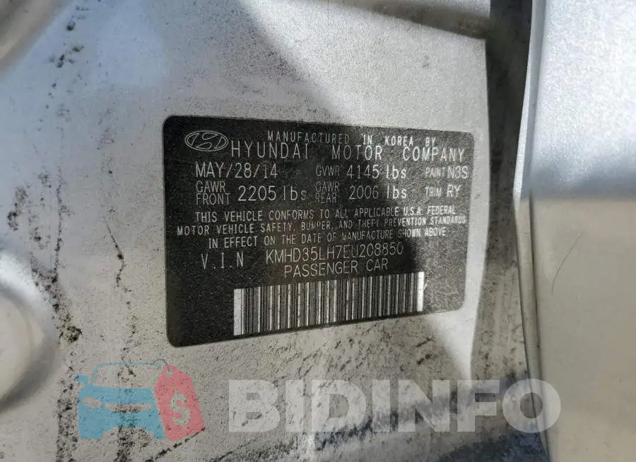 KMHD35LH7EU208850 Photo# 13