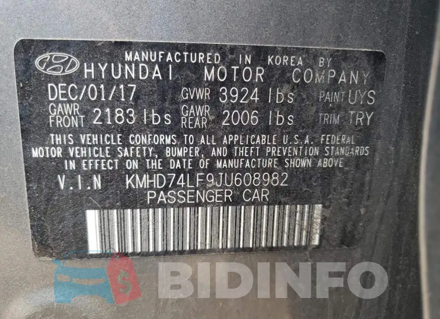KMHD74LF9JU608982 Photo# 12