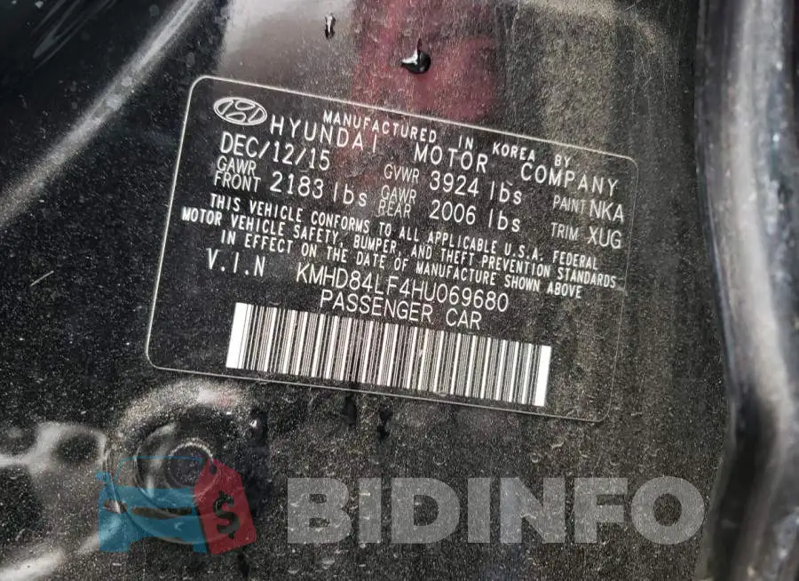 KMHD84LF4HU069680 Photo# 13