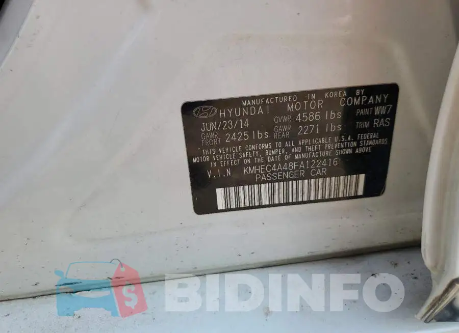 KMHEC4A48FA122416 Photo# 12