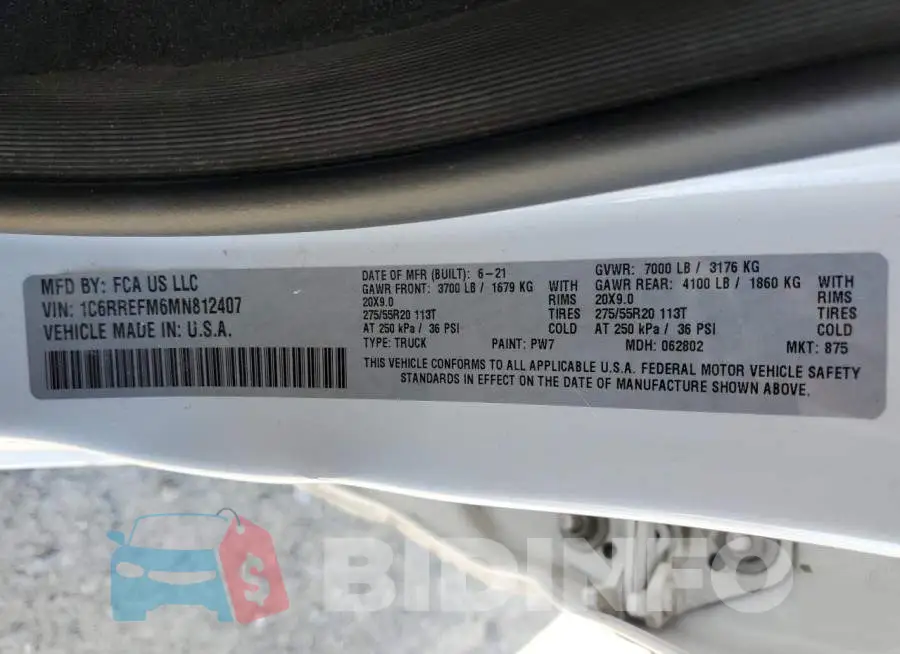 1C6RREFM6MN812407 Photo# 12