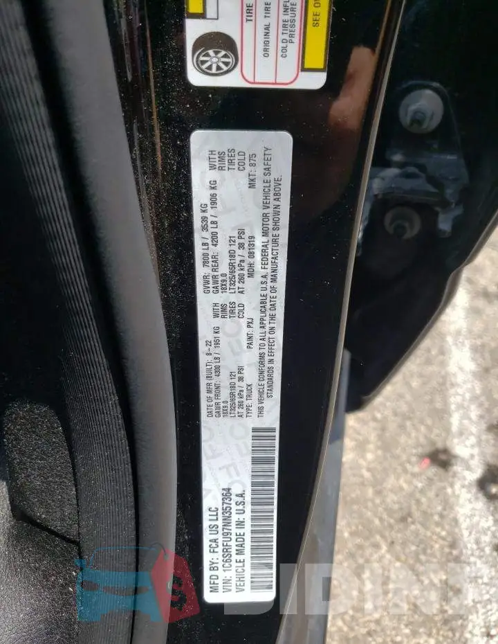 1C6SRFU97NN357364 Photo# 12