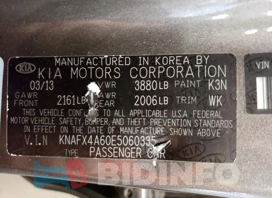 KNAFX4A60E5060335 Photo# 13