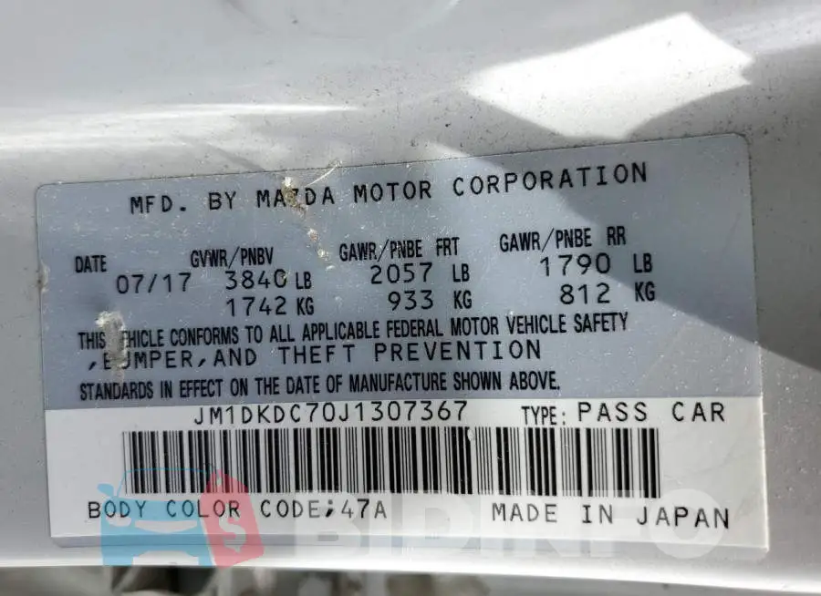 JM1DKDC70J1307367 Photo# 14
