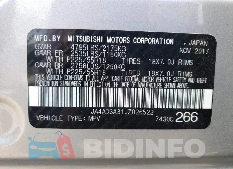 JA4AD3A31JZ026522 Photo# 14