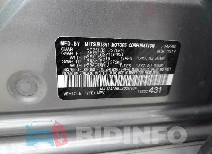 JA4J24A59JZ028984 Photo# 13