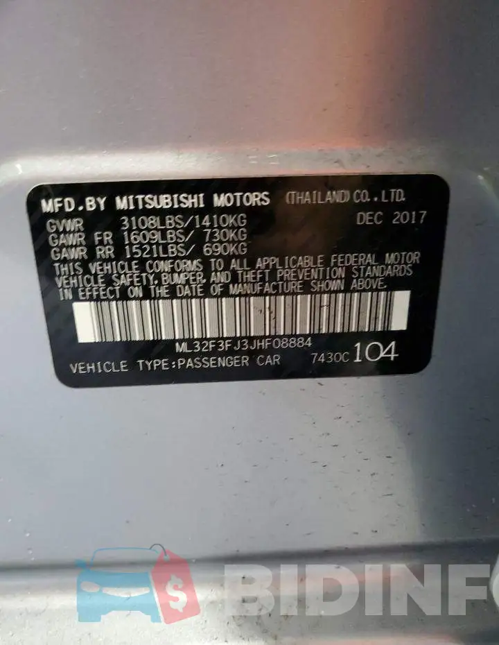 ML32F3FJ3JHF08884 Photo# 13