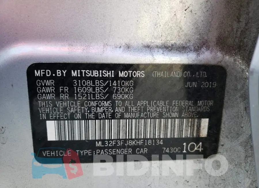 ML32F3FJ8KHF18134 Photo# 12