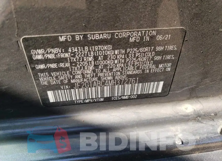 JF2GTABC4MH372761 Photo# 12