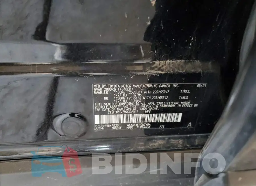 2T3F1RFV7MW202012 Photo# 12