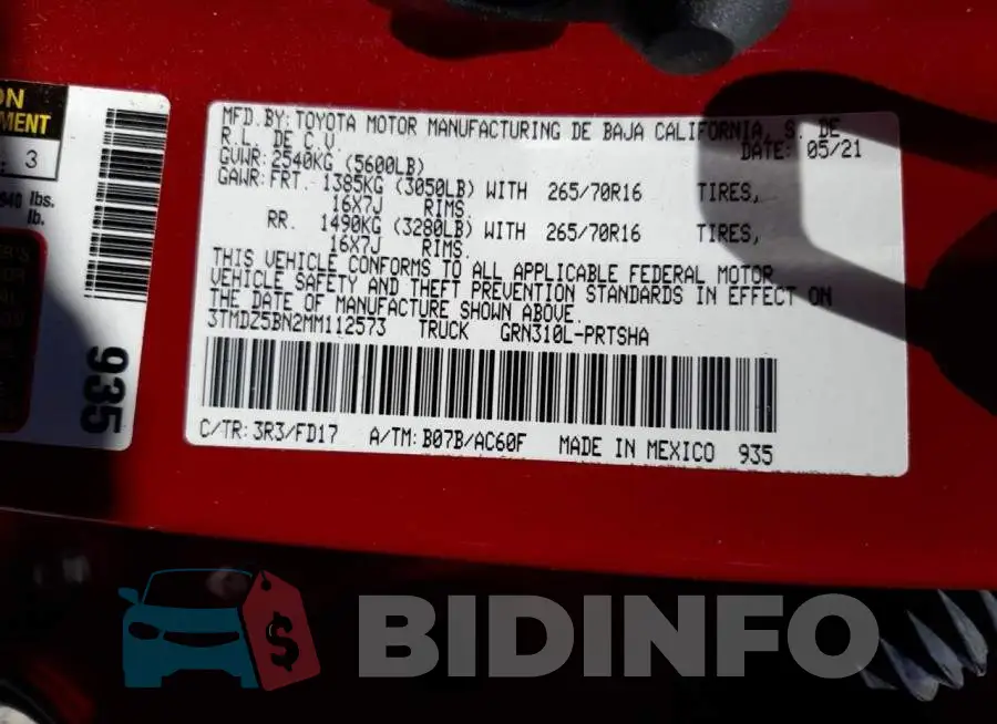 3TMDZ5BN2MM112573 Photo# 13