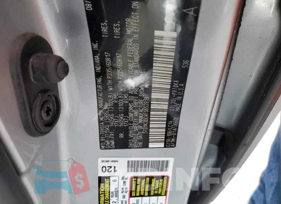 5TDYK3DC4FS652919 Photo# 13