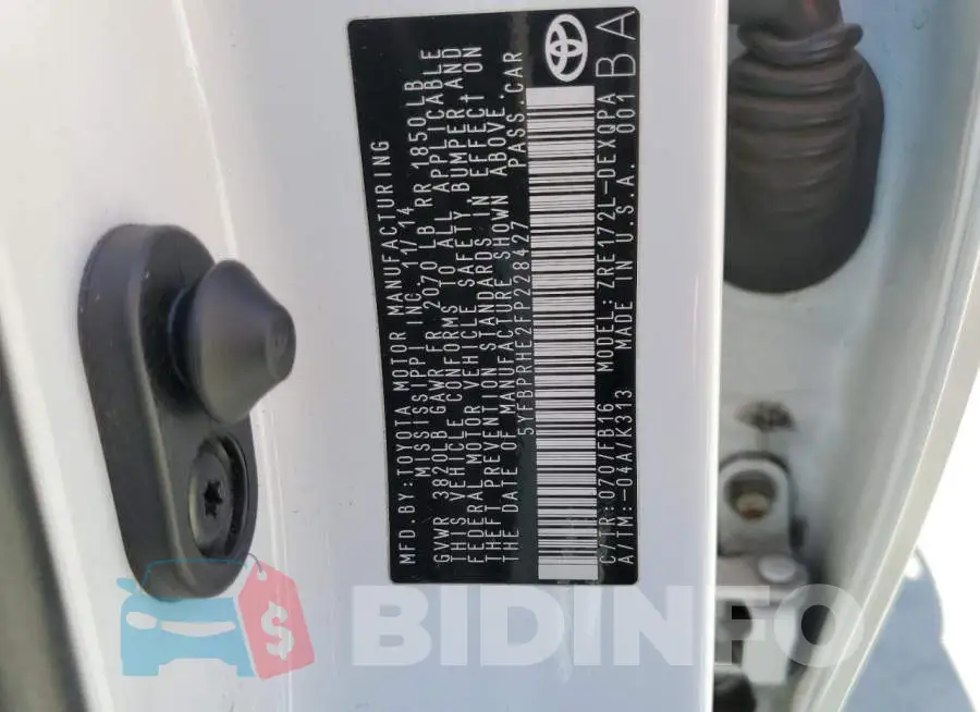 5YFBPRHE2FP228427 Photo# 12