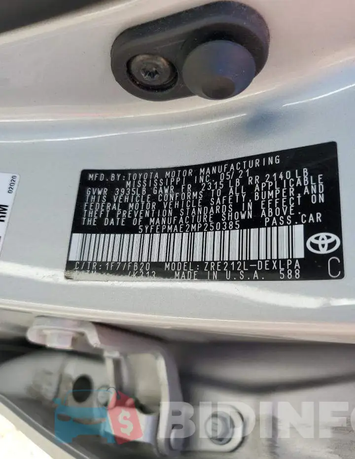 5YFEPMAE2MP250385 Photo# 12