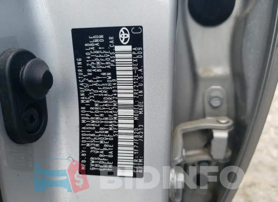 5YFEPMAE7MP249149 Photo# 13