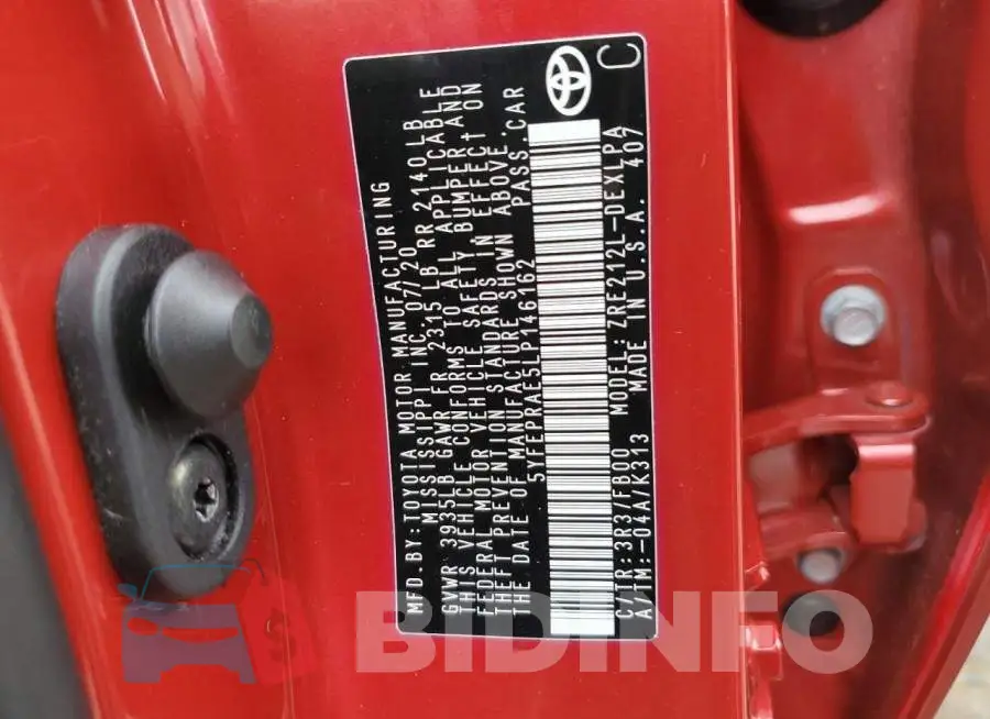 5YFEPRAE5LP146162 Photo# 12