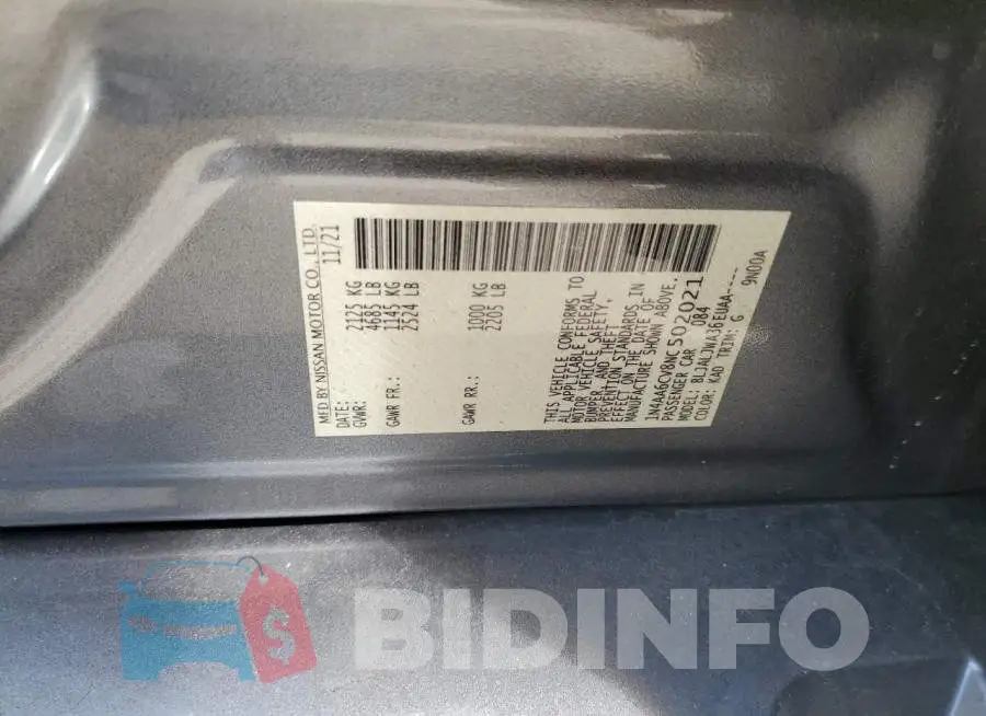 1N4AA6CV8NC502021 Photo# 12