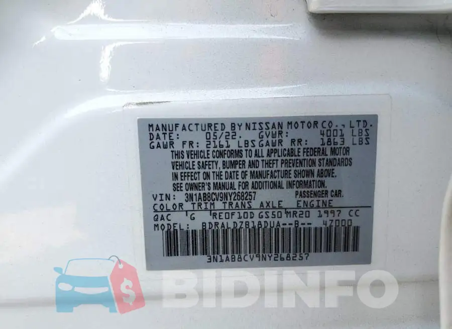 3N1AB8CV9NY268257 Photo# 12