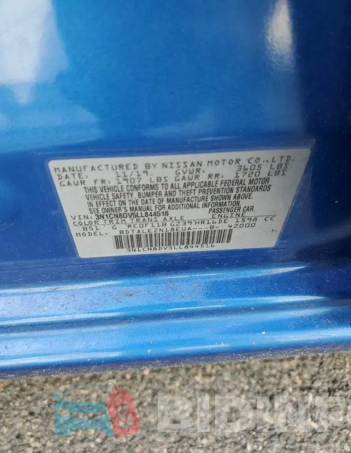 3N1CN8DV5LL844516 Photo# 12
