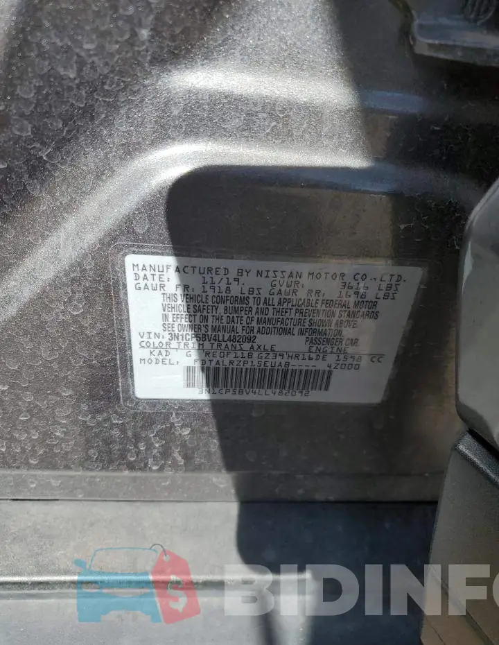 3N1CP5BV4LL482092 Photo# 12