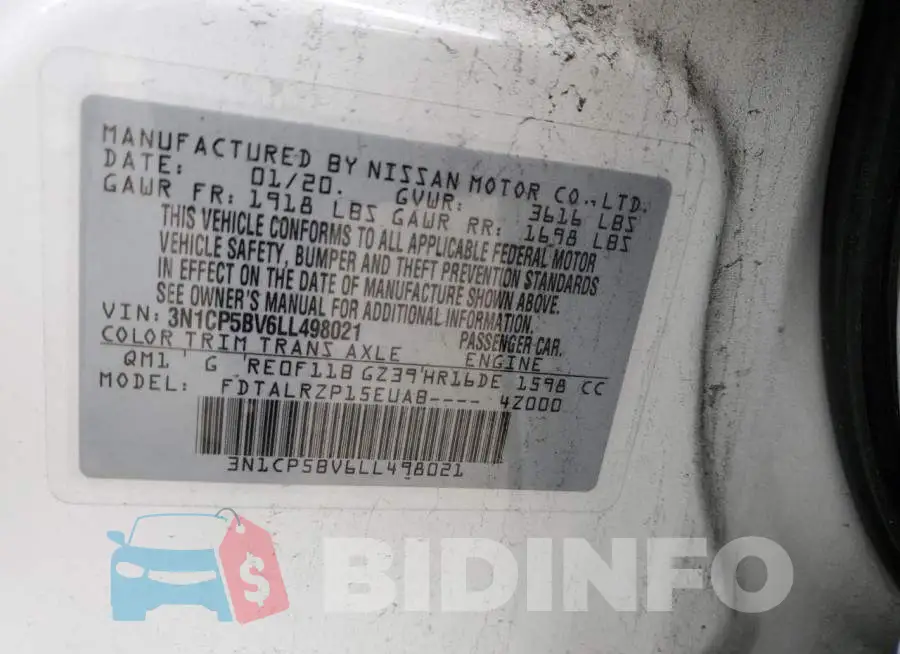 3N1CP5BV6LL498021 Photo# 12
