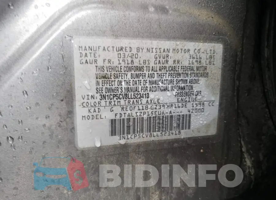 3N1CP5CV8LL523418 Photo# 12